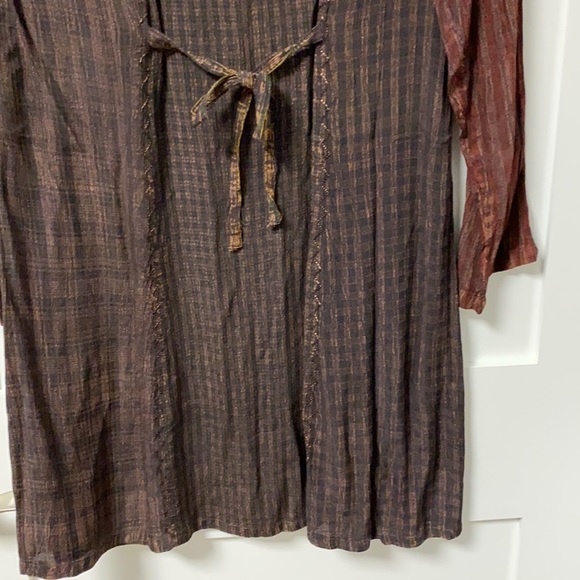 Funky dress of mixed coordinating patterned fabric - Picture 7 of 8